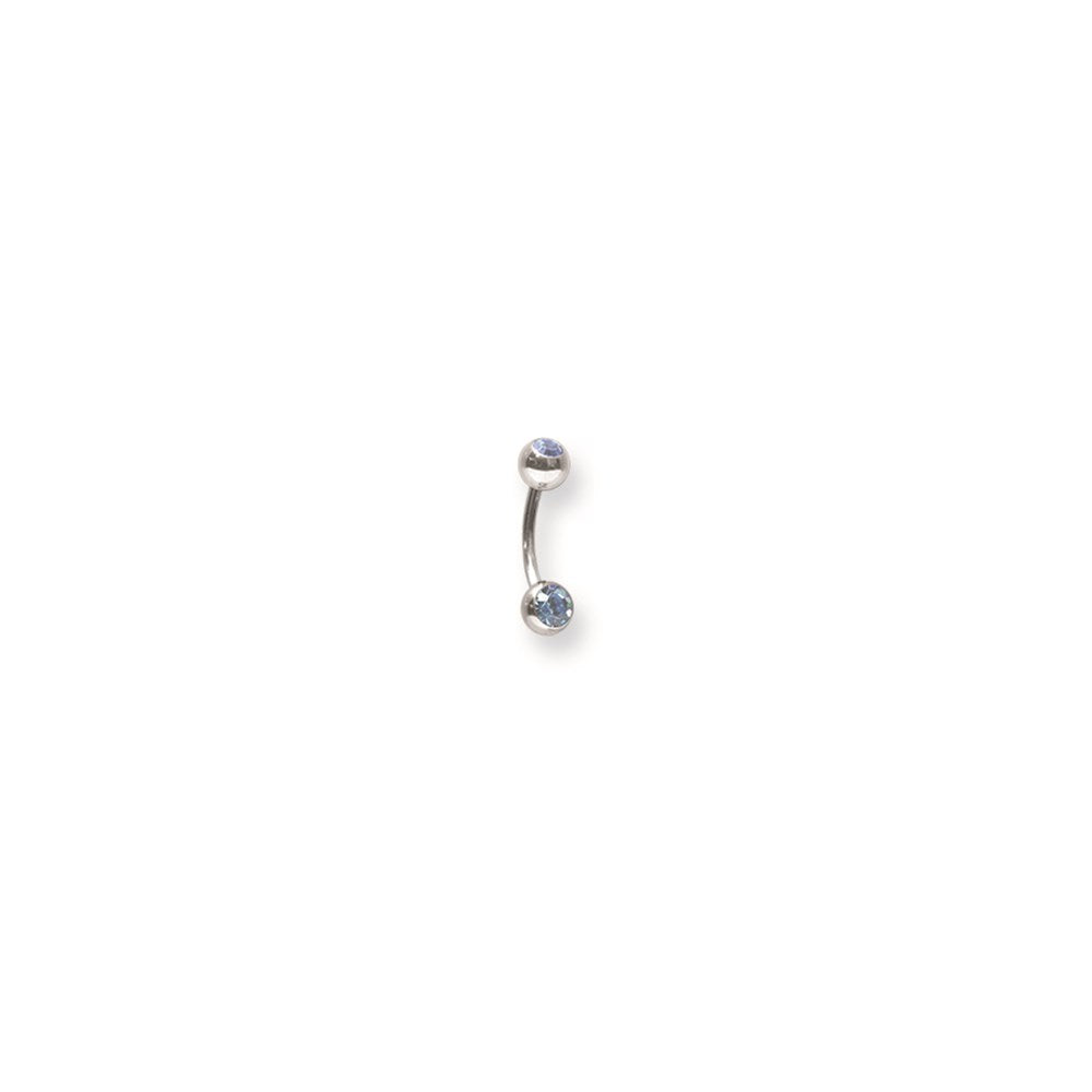 SGSS Curv BB w Press Fit Gem Balls 16G (1.3mm) 5/16 (8mm) Long 4x4mm Ge