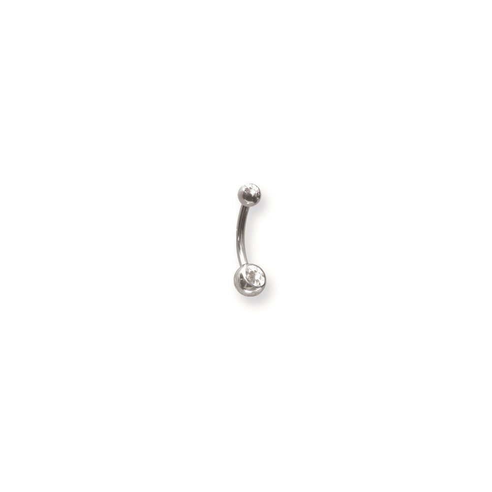 SGSS Int Thrd Curv BBs w 2 Gem Balls 14G (1.6mm) 3/8 (10mm) Long Int Th