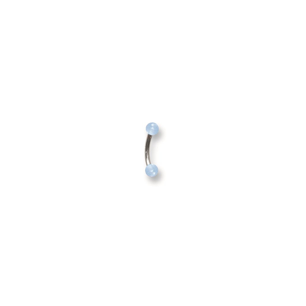 SGSS Curv BB w Glow in Dark Acrylic Balls 16G (1.3mm) 5/16 (8mm) Long 3