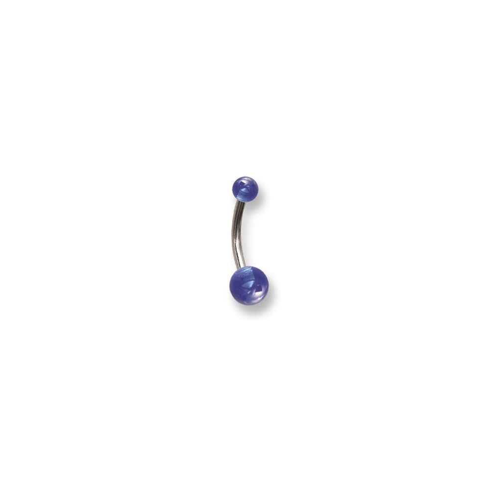 SGSS Curv BB w UV Sensitive Acrylic Balls 14G (1.6mm) 7/16 (12mm) Long