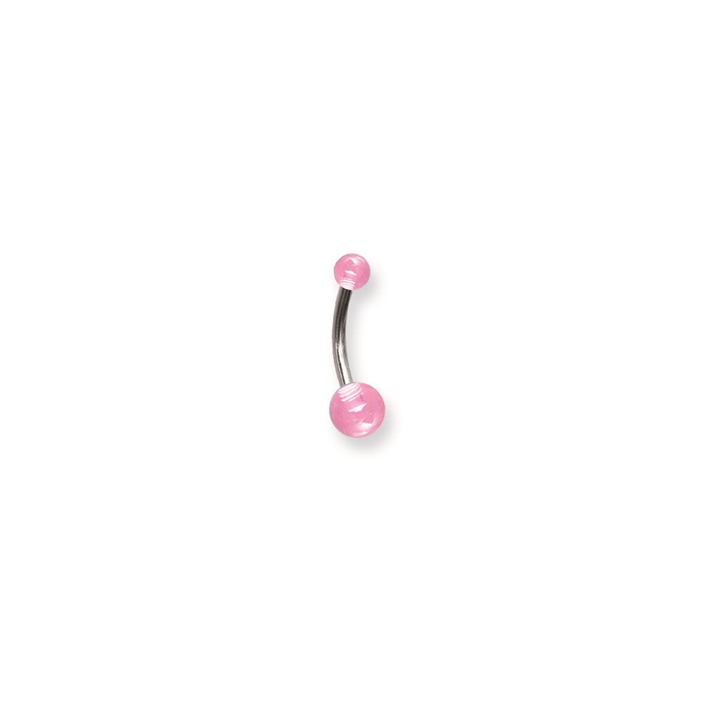 SGSS Curv BB w UV Sensitive Acrylic Balls 14G (1.6mm) 7/16 (12mm) Long