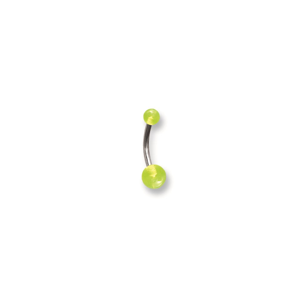 SGSS Curv BB w UV Sensitive Acrylic Balls 14G (1.6mm) 7/16 (12mm) Long