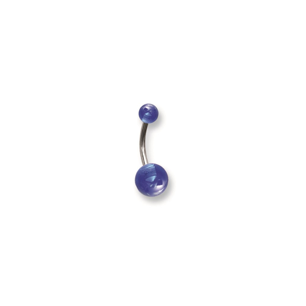 SGSS Curv BB w UV Sensitive Acrylic Balls 14G (1.6mm) 7/16 (12mm) Long