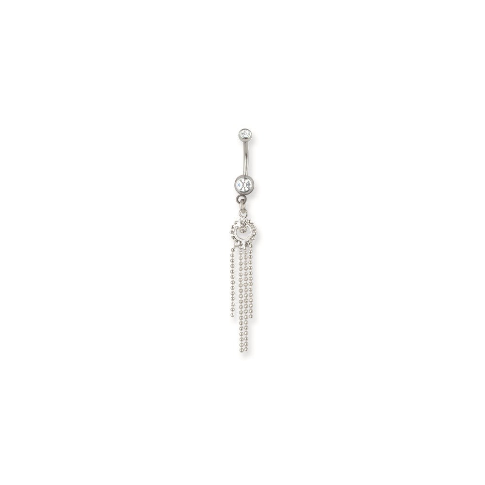 SGSS Curv BB w Chain Drop Dangles 14G (1.6mm) 13/32 (11mm) Curv BB w 4m