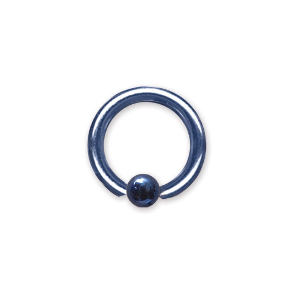 8G (3.2mm) 1/2 (13mm) Dia w 5mm ball Cobalt Blue Titanium 8G (3.2mm) 1/