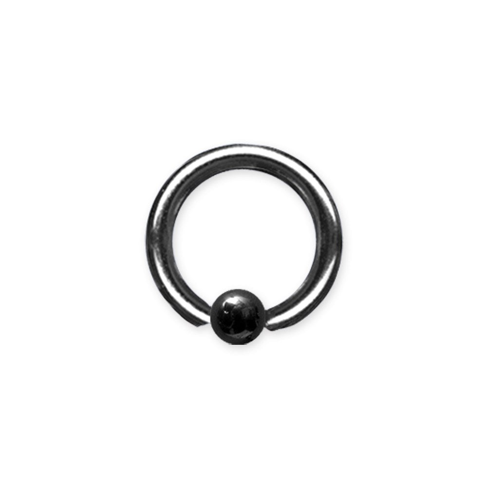 8G (3.2mm) 1/2 (13mm) Dia w 5mm ball Black (ZR-DS11) 8G (3.2mm) 1/2 (