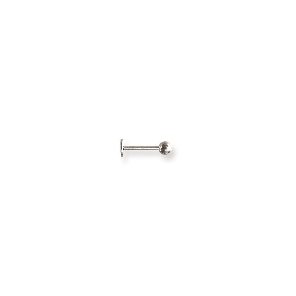 SGSS Labret w Stl Ball Labret w Stl Ball 16G (1.3mm) 3/8 (10mm) Long