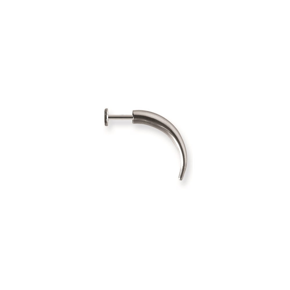 SGSS Labret w Talon 14G (1.6mm) 5/16 (8mm) Long Labret w 25mm long Curv