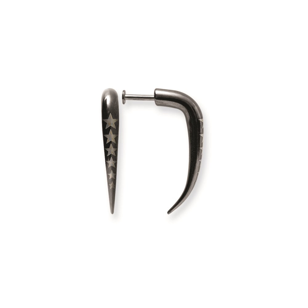 Plated SGSS Labret w Talon w Laser Etched Designs 14G (1.6mm) 5/16 (8mm