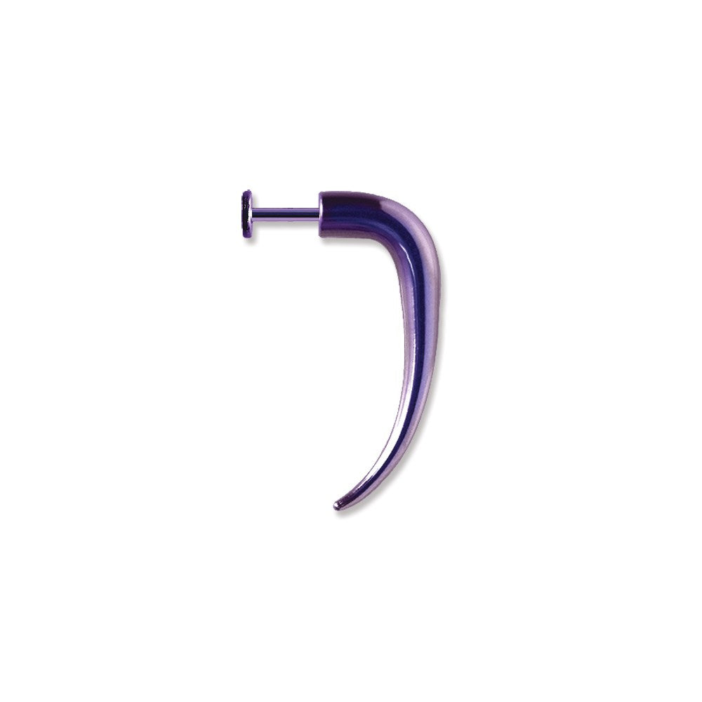 Plated SGSS Labret w Talon 14G (1.6mm) 5/16 (8mm) Long Labret w 35mm lo