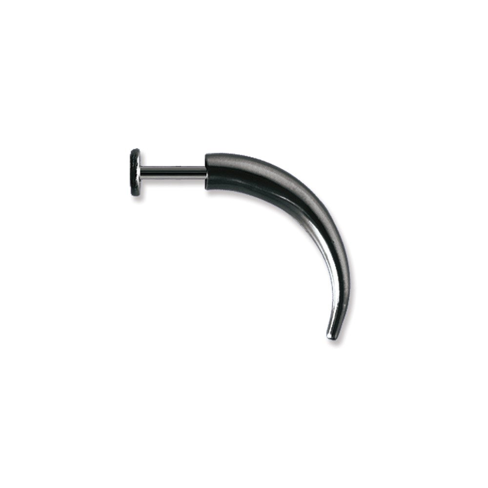 Plated SGSS Labret w Talon 14G (1.6mm) 5/16 (8mm) Long Labret w 25mm lo