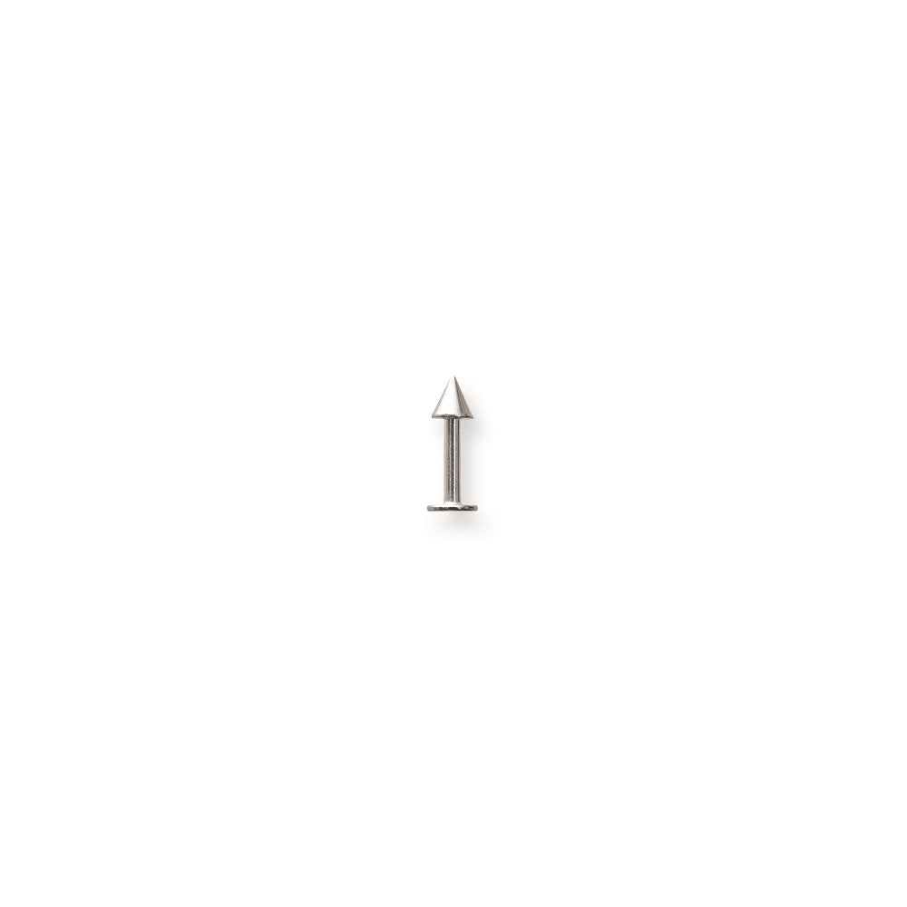 SGSS Labret w Stl Cone 14G (1.6mm) 5/16 (8mm) Long w 4x4mm Cone