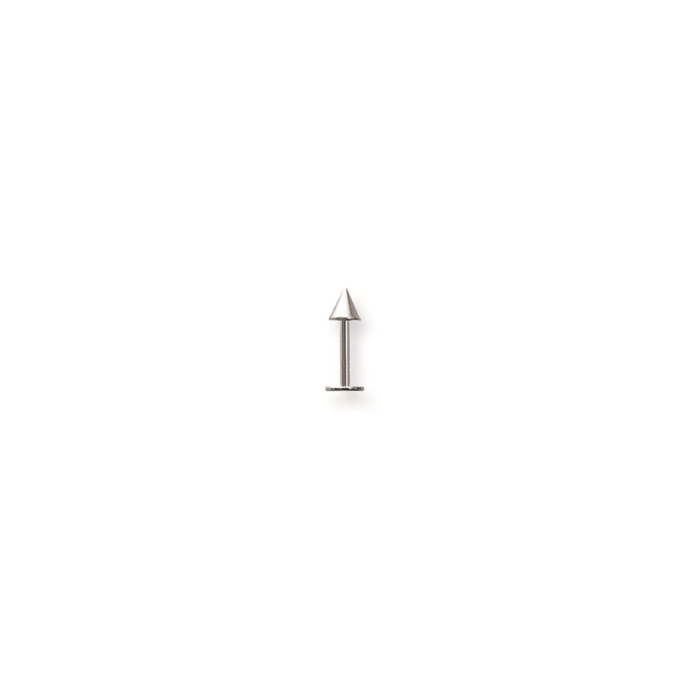 SGSS Labret w Stl Cone 16G (1.3mm) 5/16 (8mm) Long w 4x4mm Cone