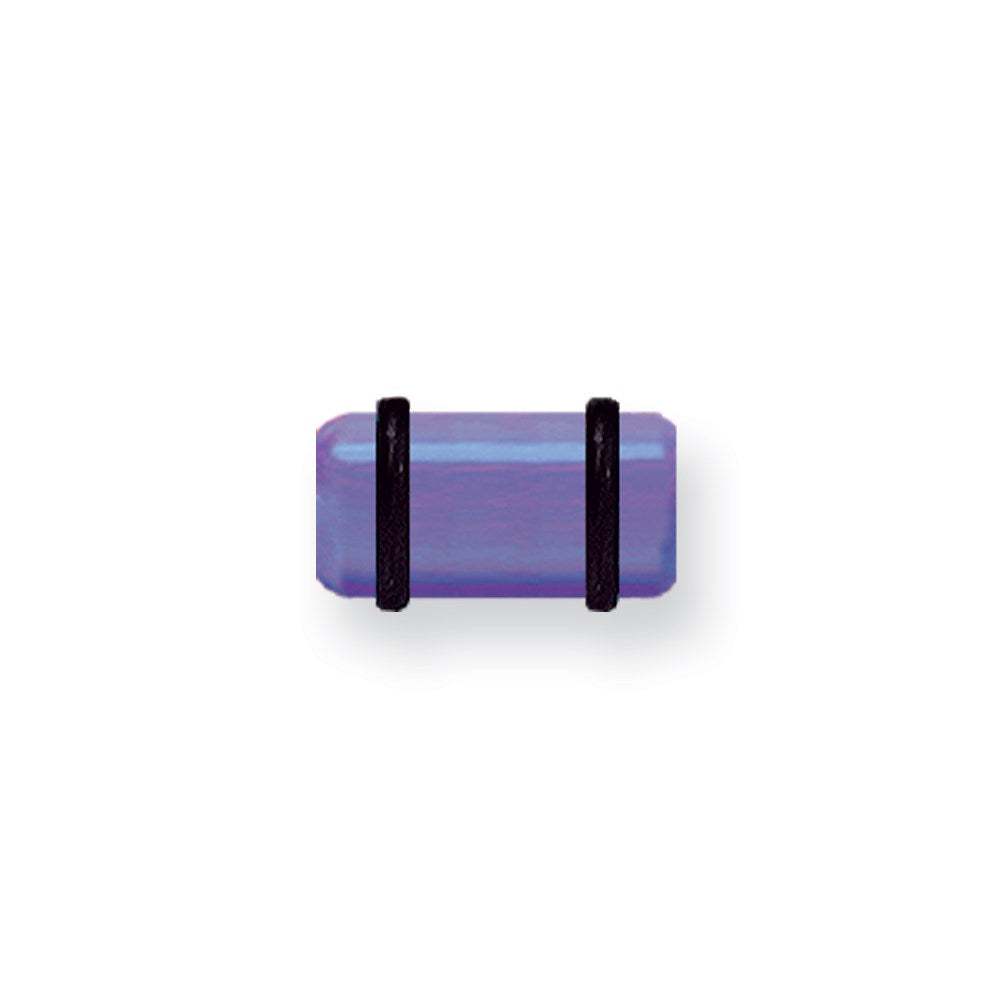 Acrylic Illusion Plug 2G (6.5mm) 1/2 (13mm) Long Illusion Plug w 2 O-Ri