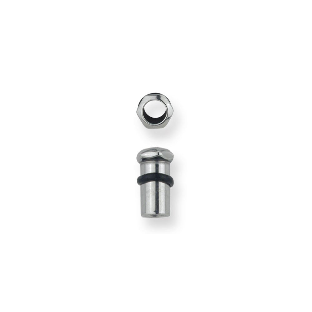 Stainless Stl Plugs & Flesh Tunnels Hardware Theme 2G (6.543mm) Hex Nut Hea