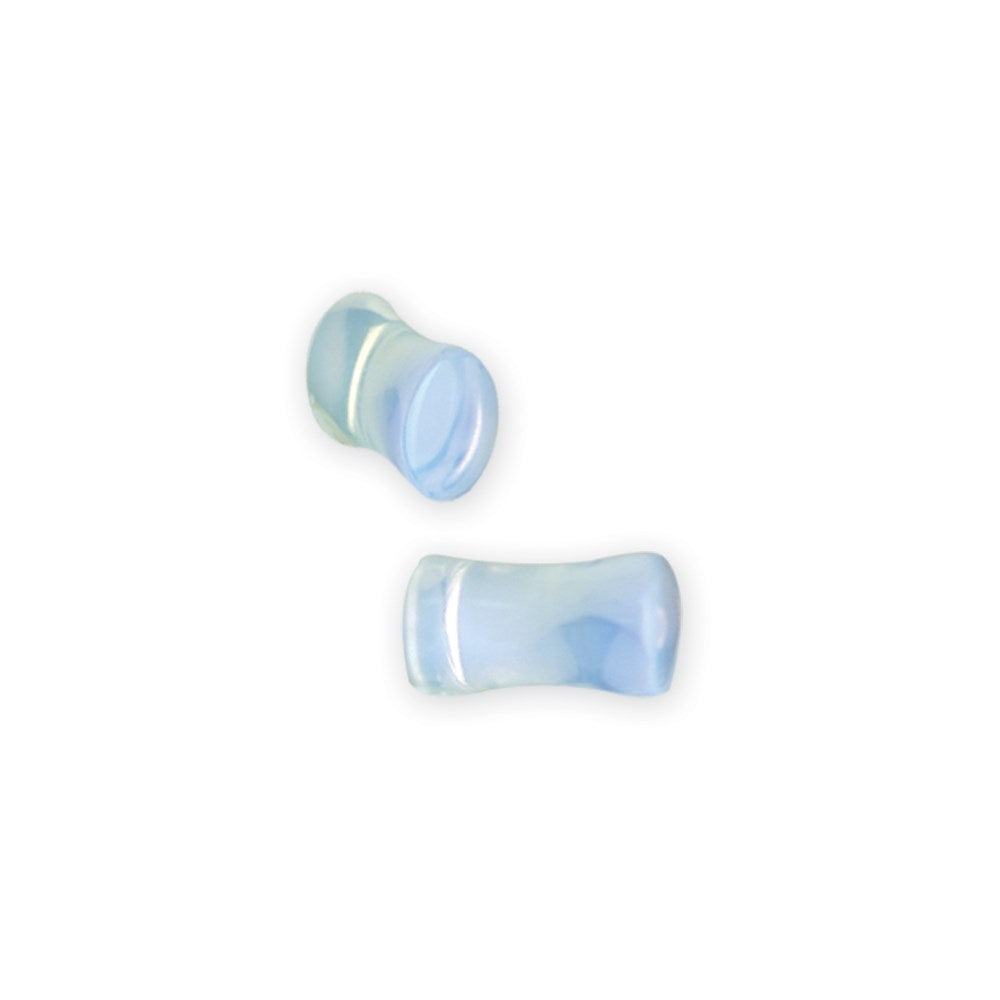 Natural Stone Plug w Flares 2G (6.5mm) Plug w Flared Ends Opal