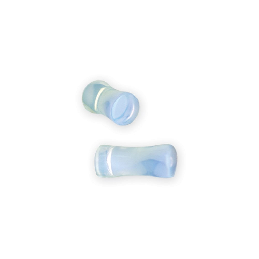 Natural Stone Plug w Flares 4G (5.2mm) Plug w Flared Ends Opal