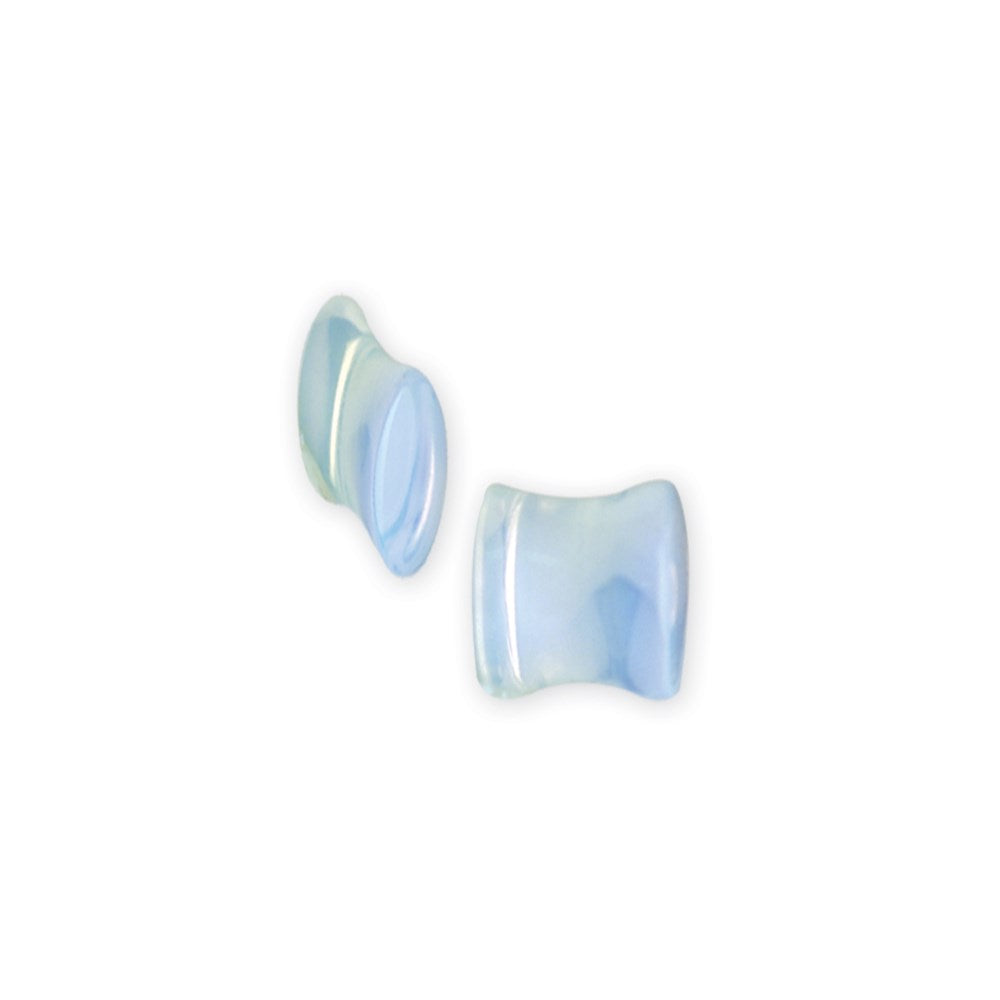 Natural Stone Plug w Flares 1/2G (13mm) Plug w Flared Ends Opal