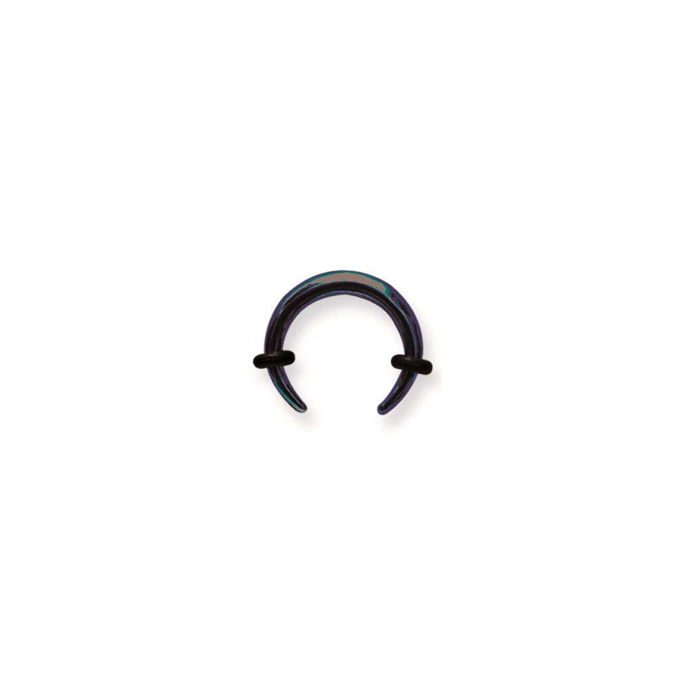 Plated SGSS Pincher w 2 Rubber O-rings 8G (3.2mm) 1/2 (13mm) Dia w 2 bl