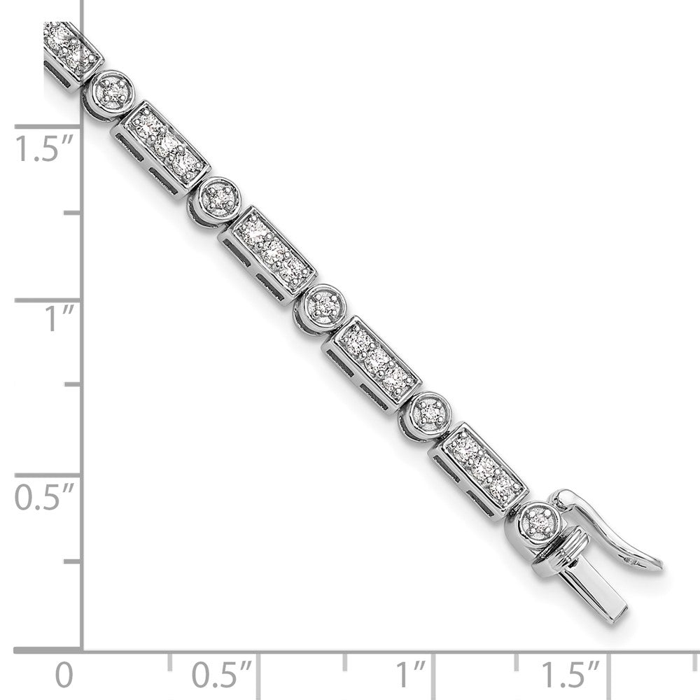 14K White Gold Lab Grown Diamond VS/SI FGH Bracelet