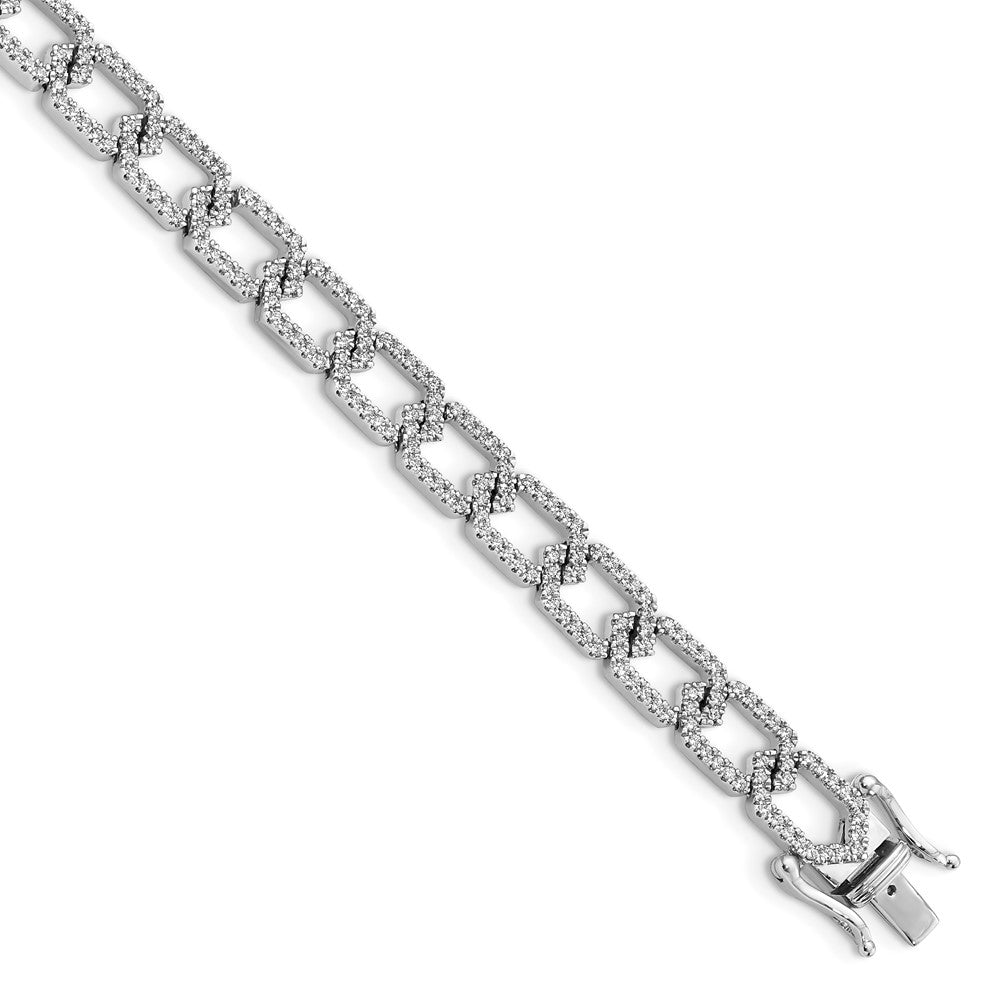 14K White Gold Lab Grown Diamond VS/SI FGH Bracelet