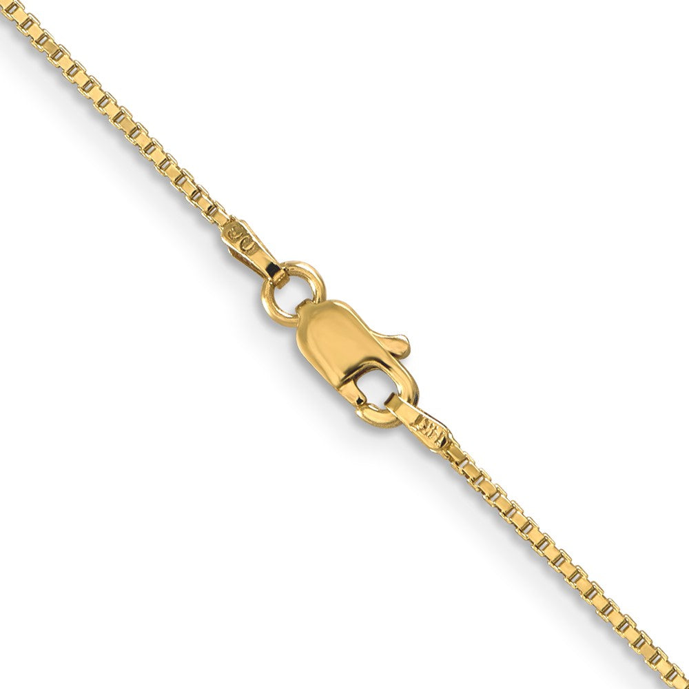 14K 30 inch 1mm Box with Lobster Clasp Chain