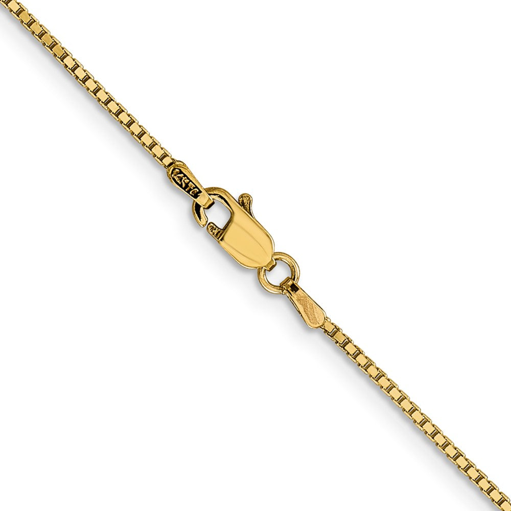 14K 24 inch 1.05mm Box with Lobster Clasp Chain