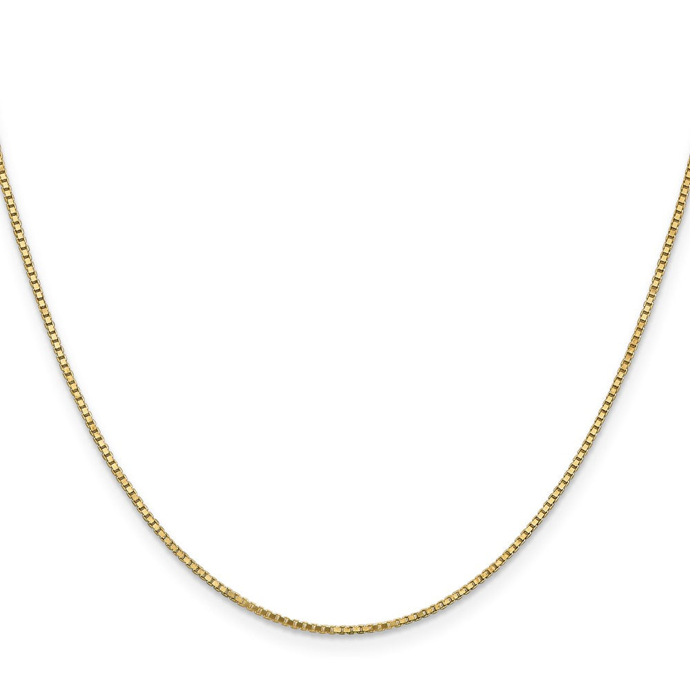 14K 30 inch 1.1mm Box with Lobster Clasp Chain