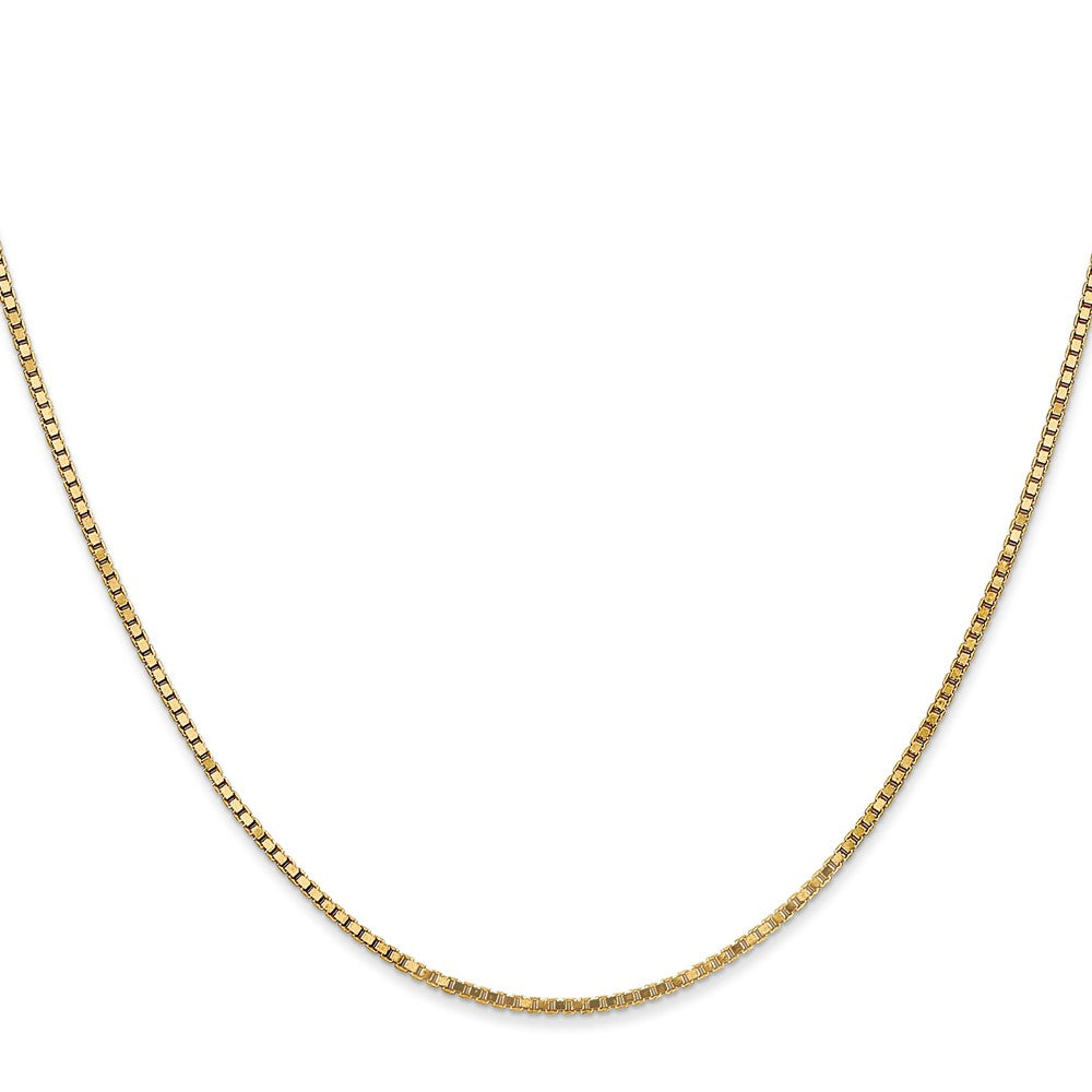 14K 16 inch 1.4mm Box with Lobster Clasp Chain