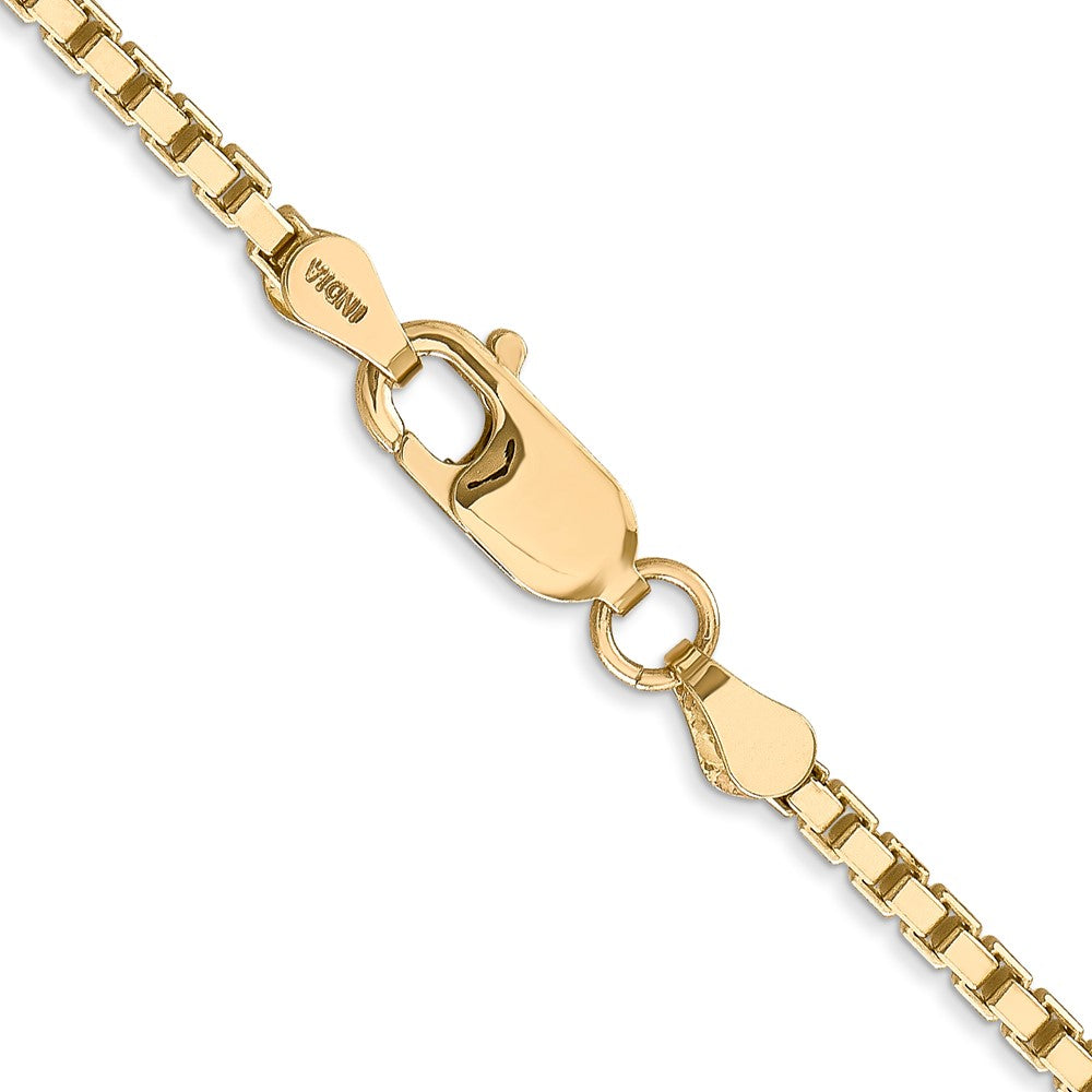 14K 30 inch 2.5mm Box with Lobster Clasp Chain