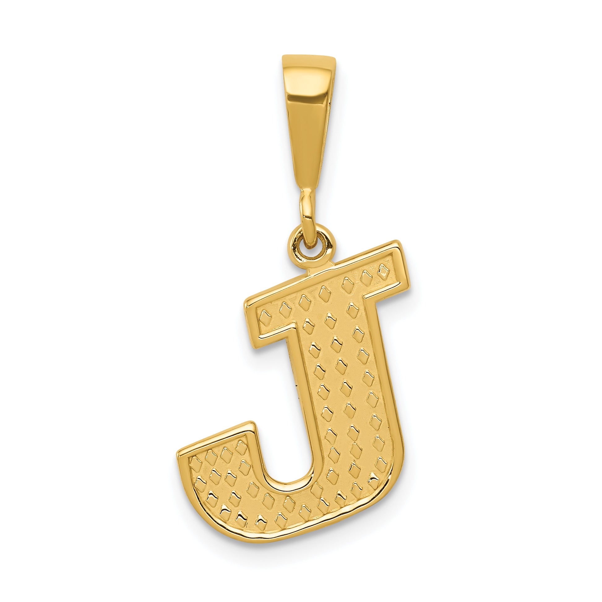 14k Initial J Charm C1449-J