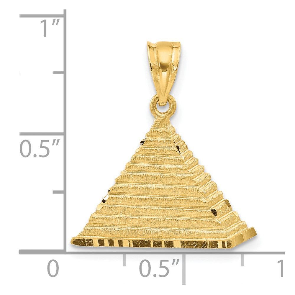 14k Pyramid Charm