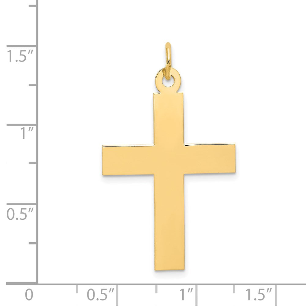 14k Polished Cross Charm