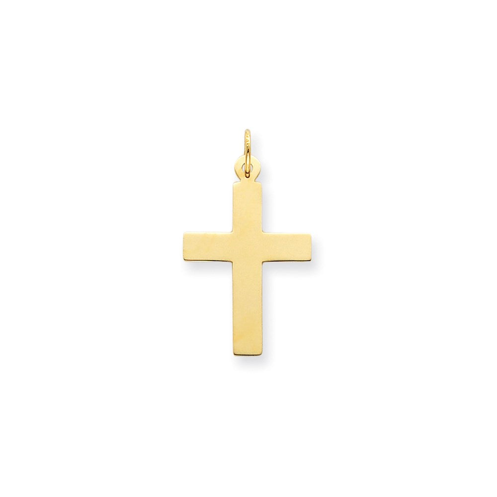 14k Polished Cross Charm