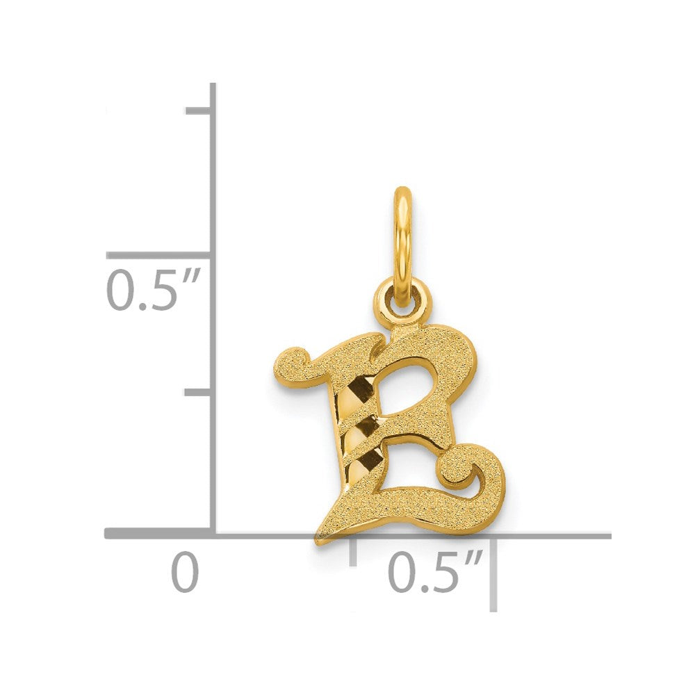 14k Letter E Initial Charm