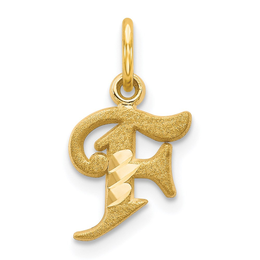 14k Letter F Initial Charm