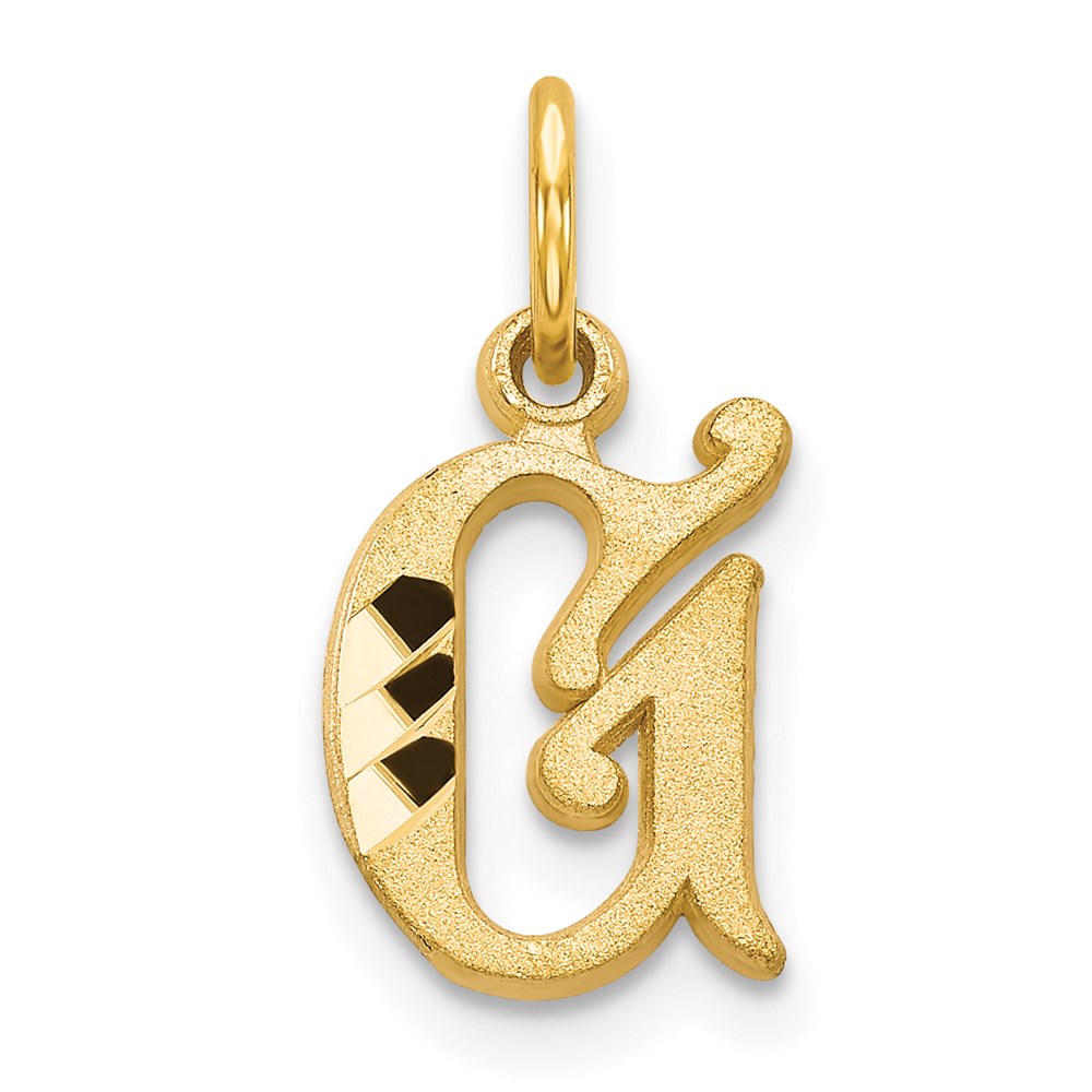 14k Letter G Initial Charm