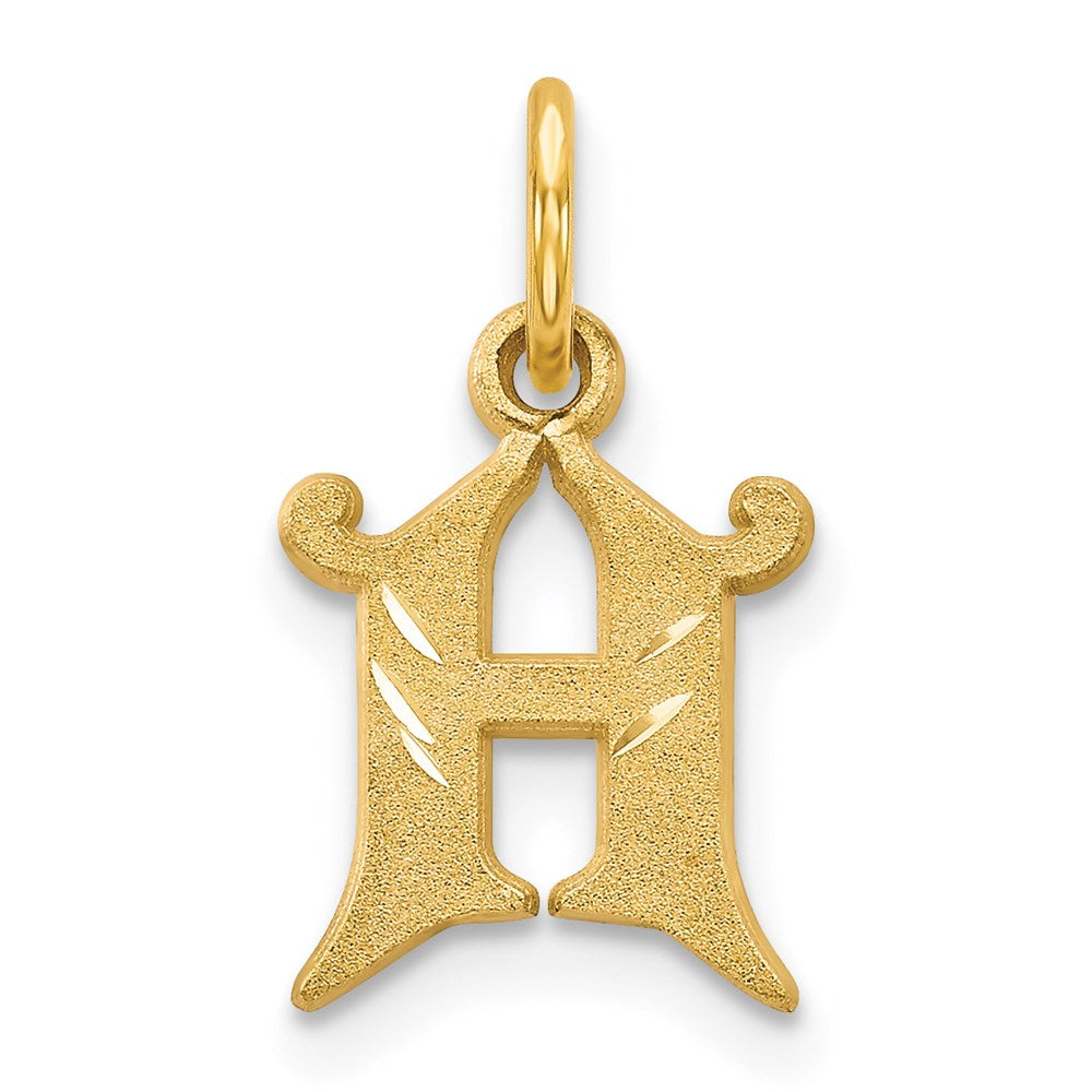 14k Letter H Initial Charm