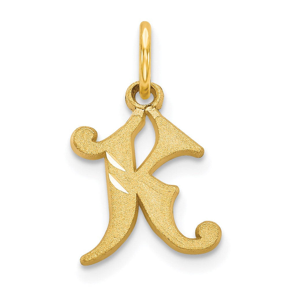 14k Letter K Initial Charm