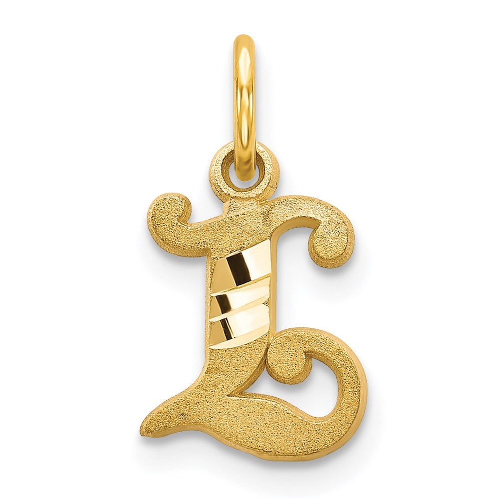 14k Letter L Initial Charm