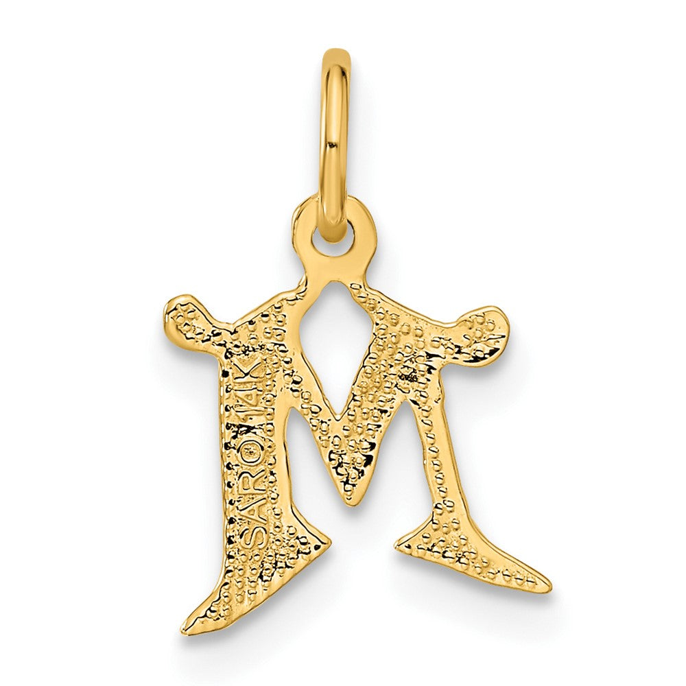 14k Letter M Initial Charm