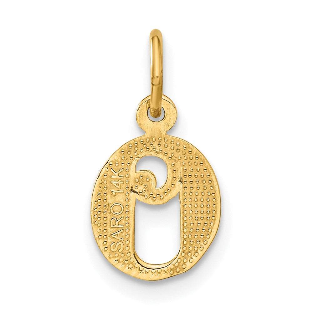 14k Letter O Initial Charm