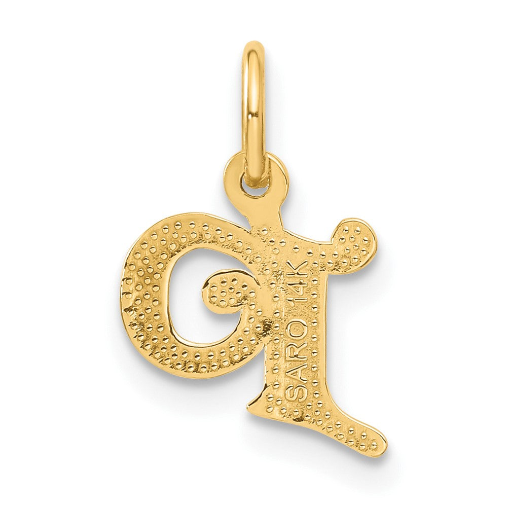 14k Letter P Initial Charm