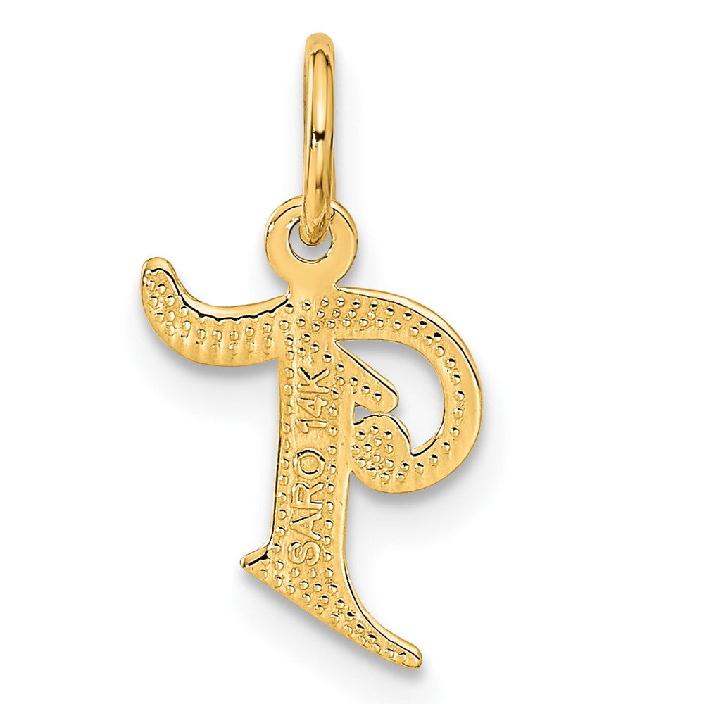 14k Letter T Initial Charm