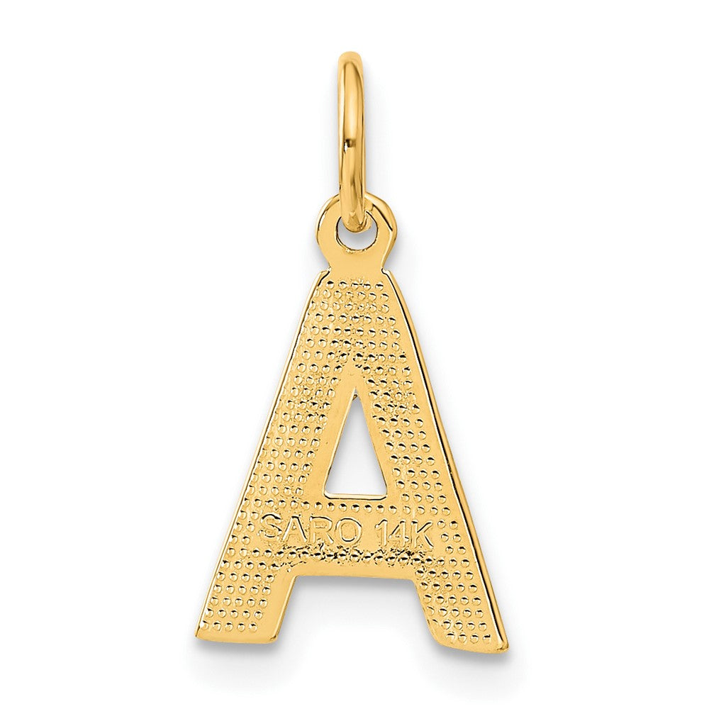 14k Letter A Initial Charm