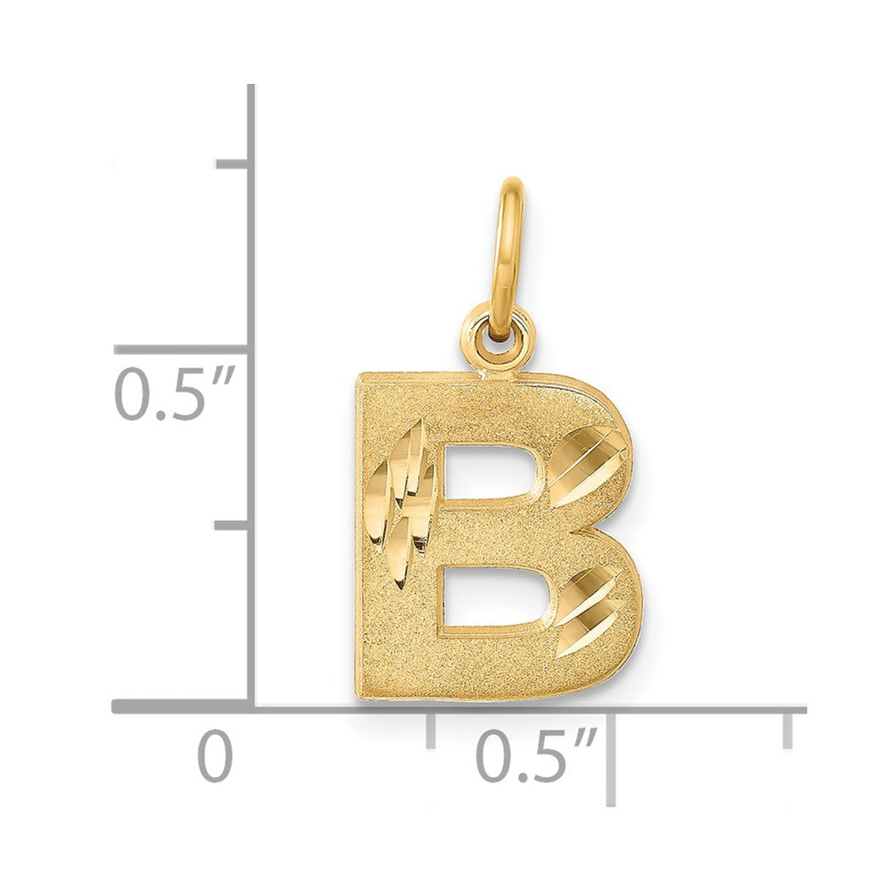 14k Letter B Initial Charm