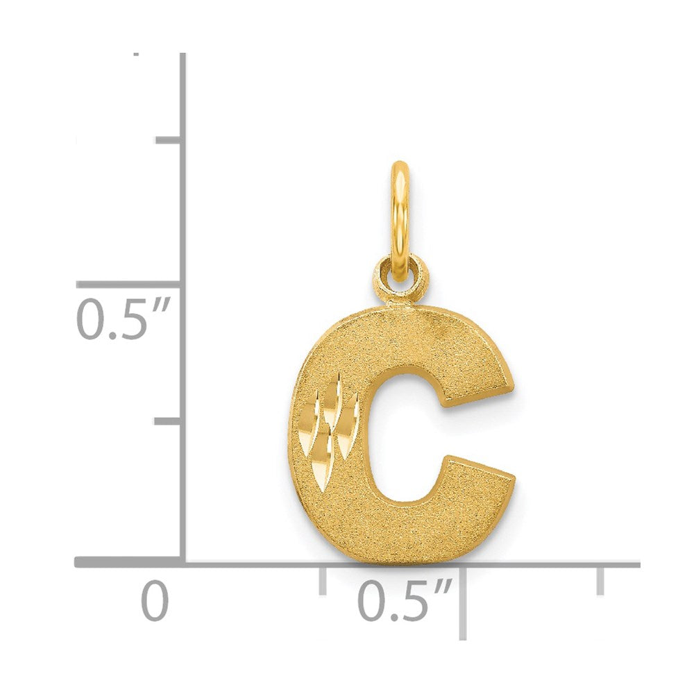 14k Letter C Initial Charm