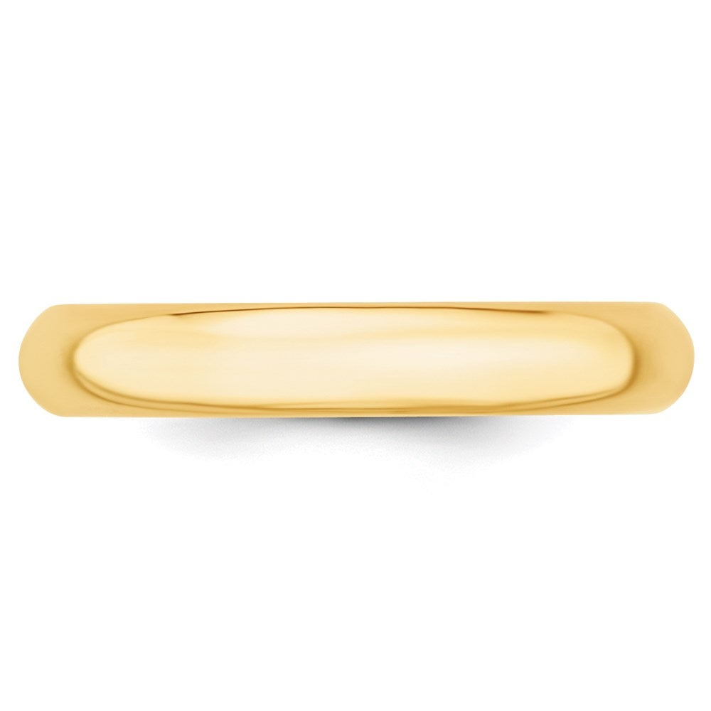 14k Yellow Gold 4mm Standard Weight Comfort Fit Wedding Band Size 12