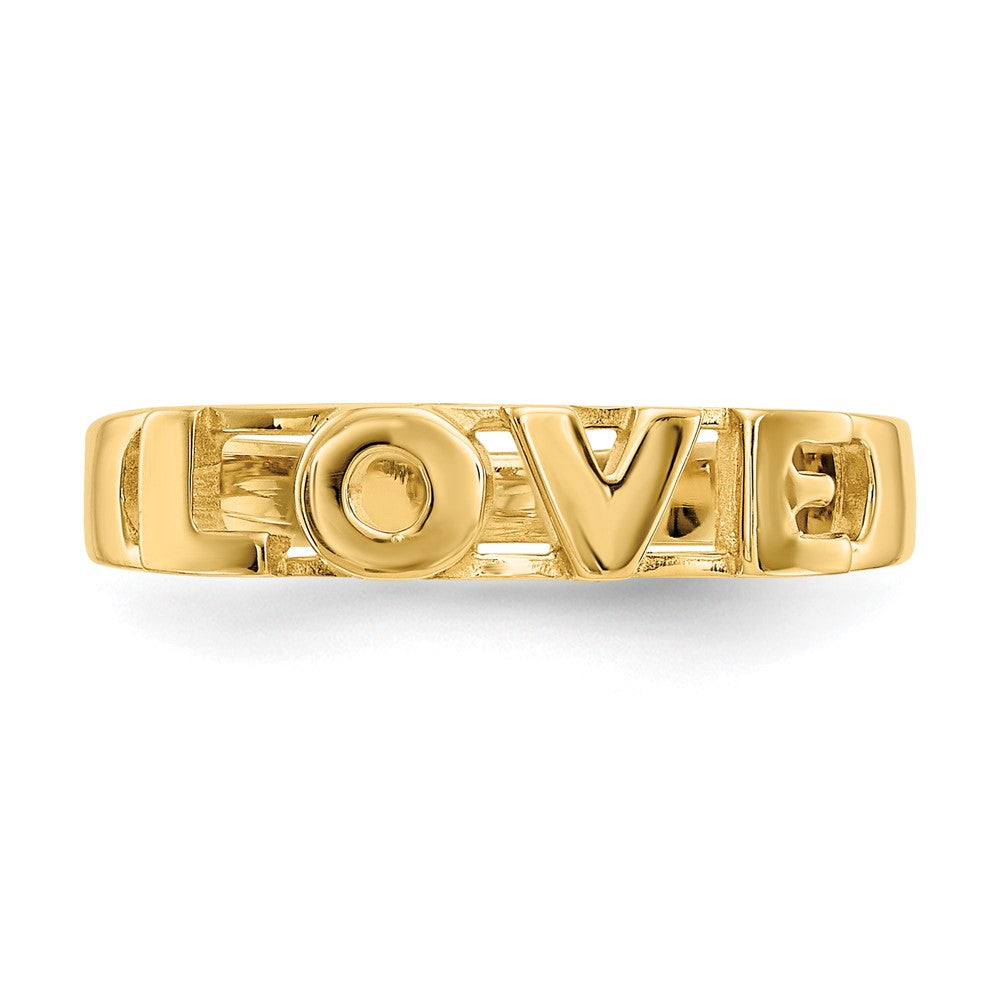 14k LOVE Ring