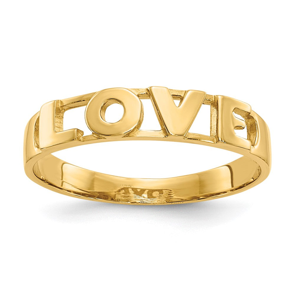 14k LOVE Ring